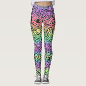 Leggings von Pastel Doodle (Vorderseite)
