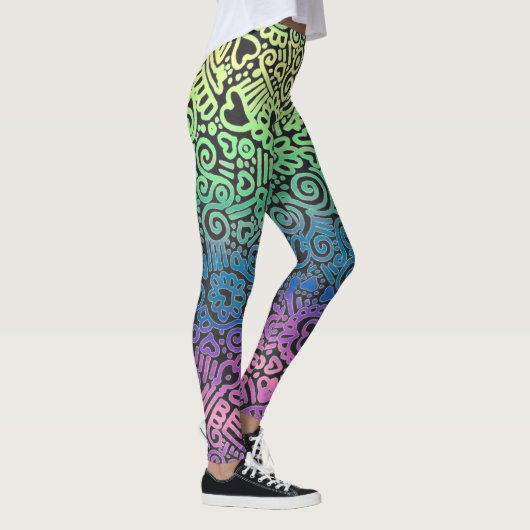 Leggings von Pastel Doodle (Rechts)