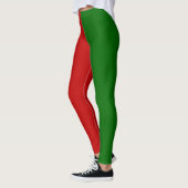 Leggings von Roten und Grünen Weihnachtselfen (Links)