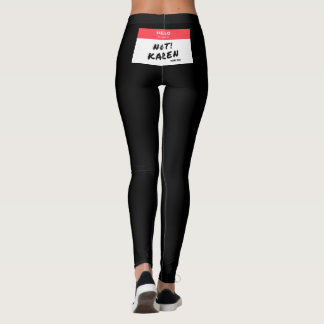 Leggings vor US-Flagge und Karen Name auf der Rück