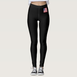 Leggings vor US-Flagge und Karen Name auf der Rück