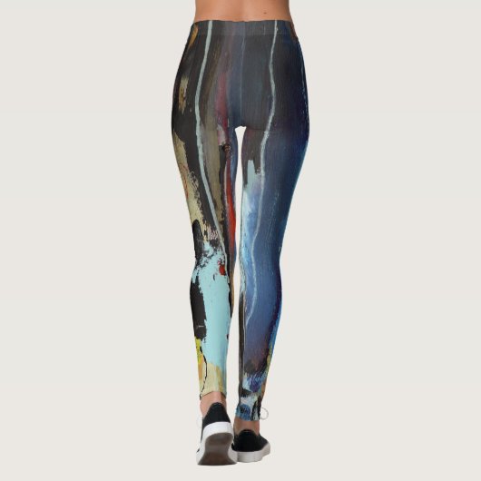 Leggings "Wasserfall-Palette" (Rückseite)