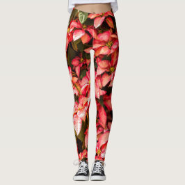 Leggings Weihnachts-Blume Poinsettia