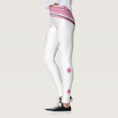 Leggings weiß und rosa (Links)