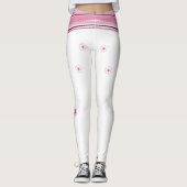 Leggings weiß und rosa (Vorderseite)
