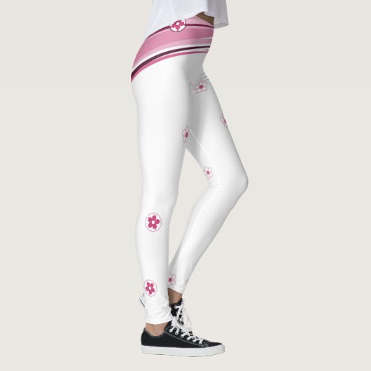 Leggings weiß und rosa (Rechts)