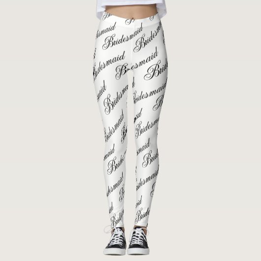 Leggings - Weiß und Schwarz (Vorderseite)