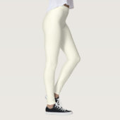 Leggings Weißcreme-Farbfrauen (Rechts)