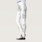 Leggings Weiße Blume (Links)