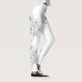 Leggings Weiße Blume (Rechts)