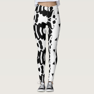 Leggings "White & Black Ratti_Creative_Arts"