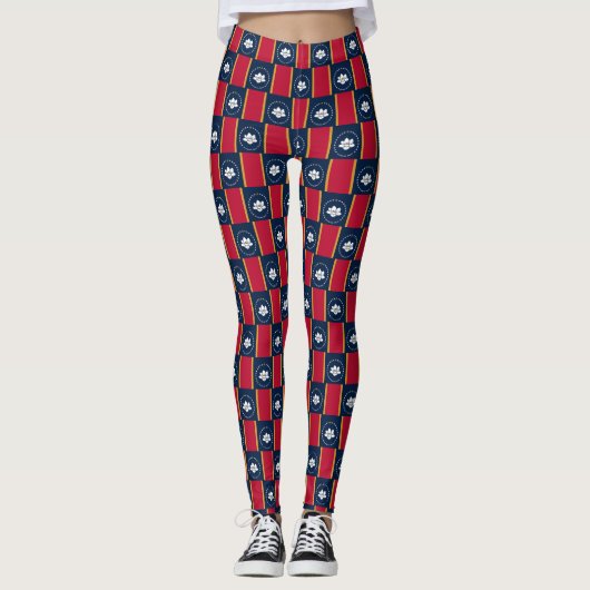 Leggings with flag of Mississippi State, USA (Vorderseite)