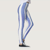 Leggings Women - Blue Stripe Pattern (Rechts)
