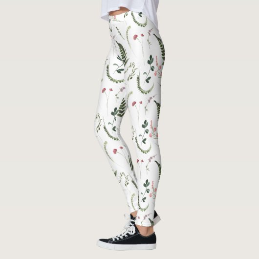 Leggings Women - Floral Pattern (Links)