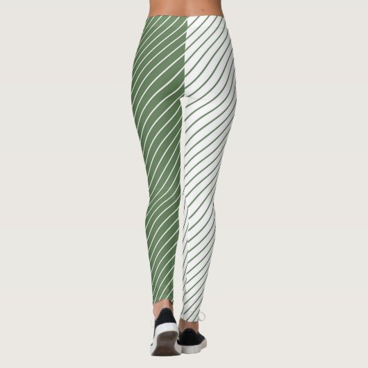 Leggings Women - Forest Green Pattern (Rückseite)