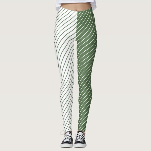 Leggings Women - Forest Green Pattern (Vorderseite)