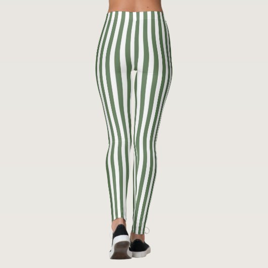 Leggings Women - Forest Green Pattern (Rückseite)
