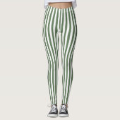 Leggings Women - Forest Green Pattern (Vorderseite)