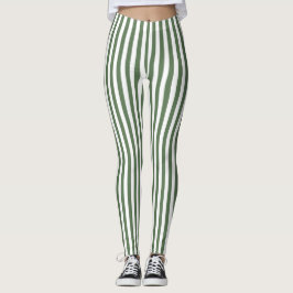 Leggings Women - Forest Green Pattern