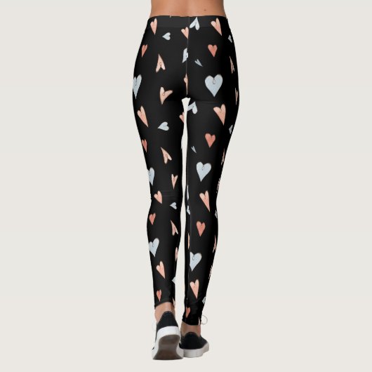 Leggings Women - Hearts Pattern (Rückseite)