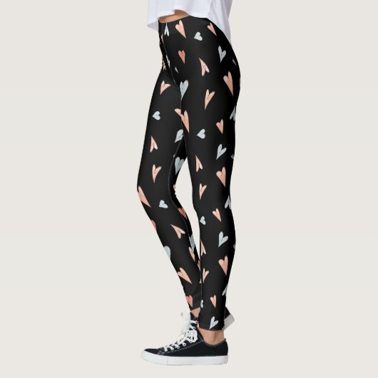 Leggings Women - Hearts Pattern (Links)