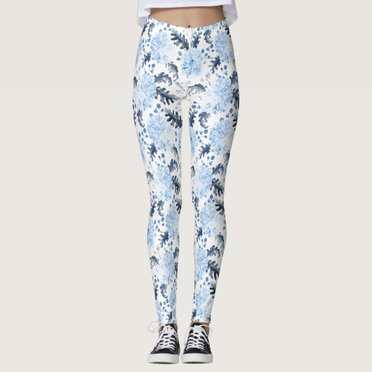 Leggings Women - Winter Pattern (Vorderseite)