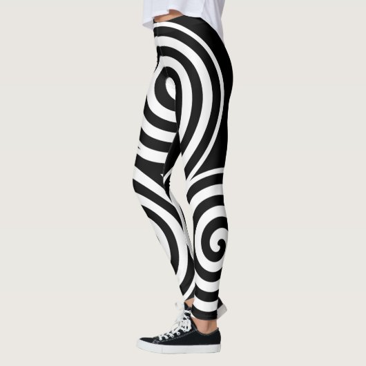Leggings Yoga in den Individuellen Namen Schwarze (Links)