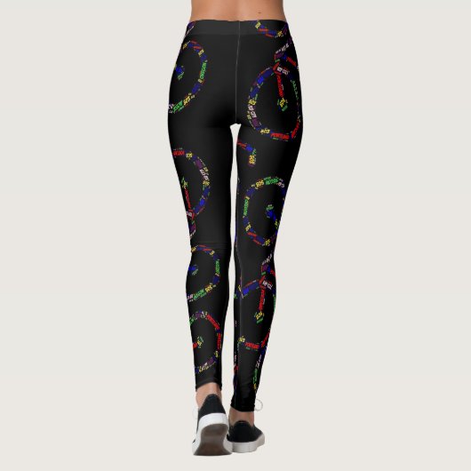 Leggings Yoga Pants Frische Pasta machen (Rückseite)