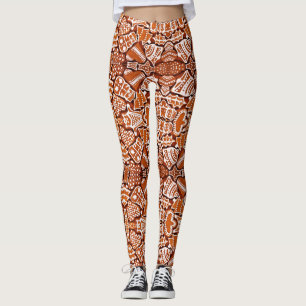 Leggings Yoga Pants Lebkuchen