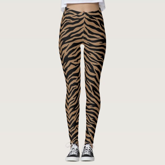 Leggings-Zebra Print Leggings (Vorderseite)