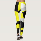 Leggings zu Abstrakter Kunst in Funky Geometry (Rückseite)