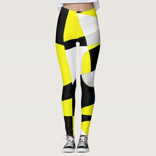 Leggings zu Abstrakter Kunst in Funky Geometry (Vorderseite)