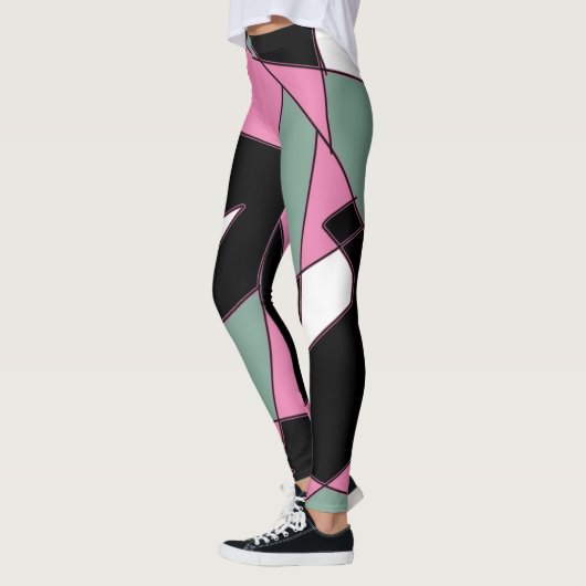 Leggings zu Abstrakter Kunst in Funky Geometry (Links)