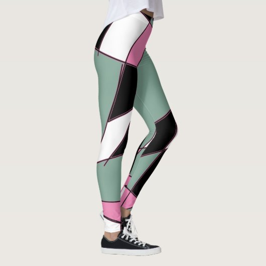 Leggings zu Abstrakter Kunst in Funky Geometry (Rechts)