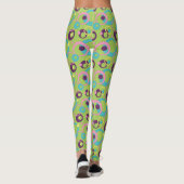 Leggings zu Funky Green Circles (Rückseite)