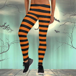 Leggings zu Halloween Black & Orange