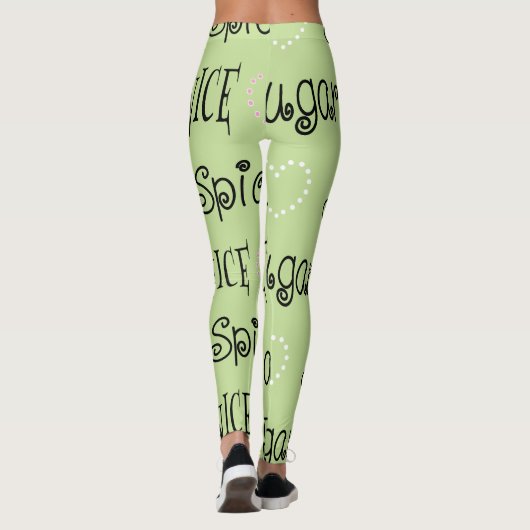 Leggings Zucker & Gewürze & Alles Gute Design (Rückseite)