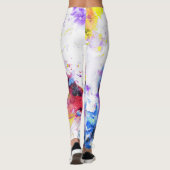 Leggings zum Abstrakten Farbzeichnen (Rückseite)