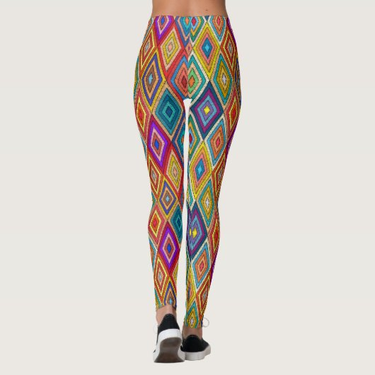 Leggings zum bestickten Image Fashion Pop (Rückseite)