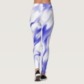 Leggings zum Design von Blau und Weiß (Rückseite)
