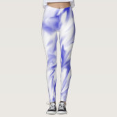 Leggings zum Design von Blau und Weiß (Vorderseite)