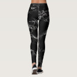 Leggings zum Design von Steinen aus schwarzem Marm<br><div class="desc">Moderne Leggings aus schwarzem Marmor</div>