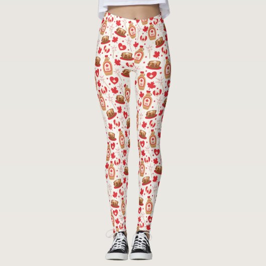 Leggings zum kanadischen Party (Vorderseite)