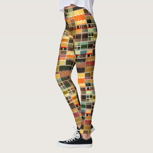 Leggings zum Muster gemalt-Patchwork-Muster (Links)
