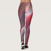 Leggings zum Roten Fraktal (Rückseite)