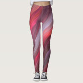 Leggings zum Roten Fraktal (Vorderseite)