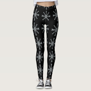 Leggings zum Schneeflocken