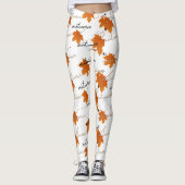 Leggings zum Thema Herbst (Vorderseite)