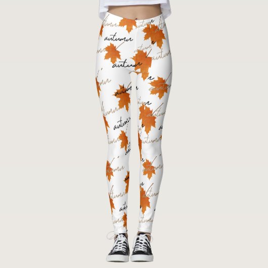 Leggings zum Thema Herbst (Vorderseite)