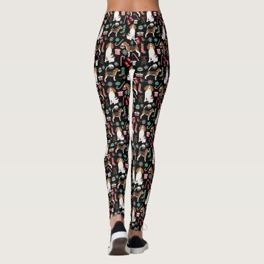 Leggings zum WeihnachtsBeagle (Rückseite)
